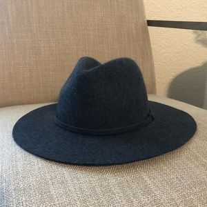 J. Crew Dark Gray Fedora Hat